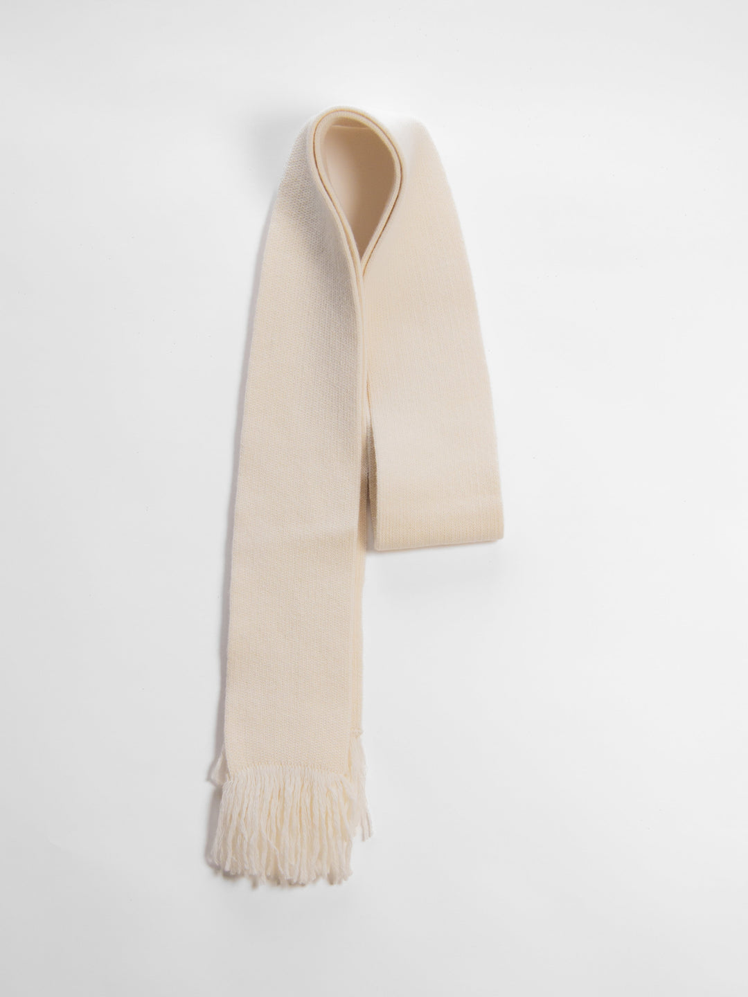 Cashmere Mix Fringed Scarf-5