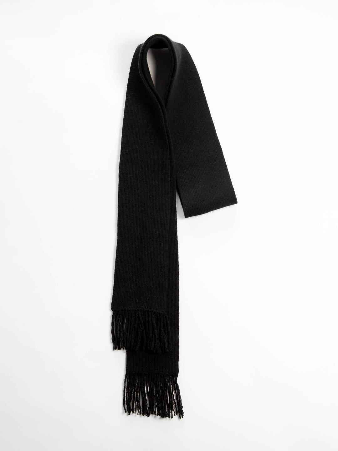 Cashmere Mix Fringed Scarf-6